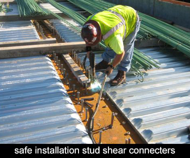safe installation of stud shear connectors